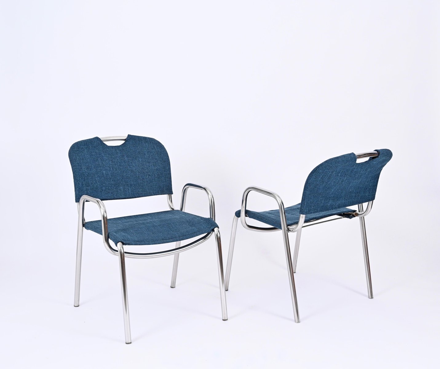 Set of Dining Chairs attributed to Castiglioni for Zanotta, Italy ...