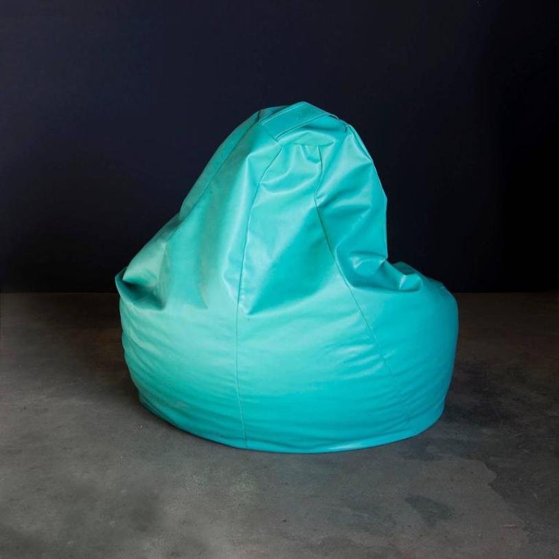 Pouf Sacco Vintage Turquoise par Piero Gatti pour Zanotta en vente sur