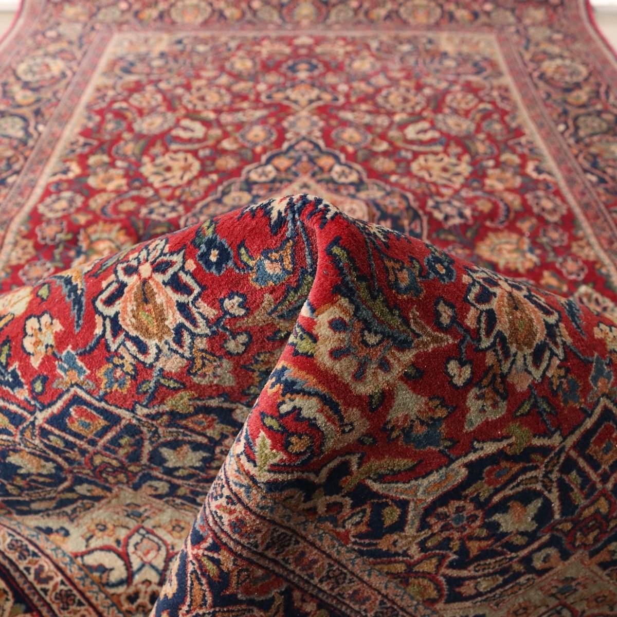 Vintage Middle Eastern Keshan Rug for sale at Pamono