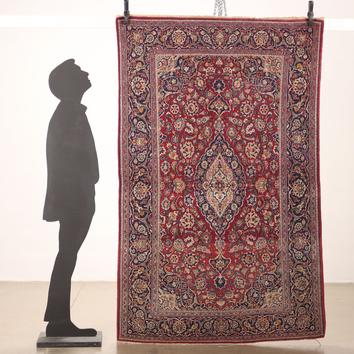 Vintage Middle Eastern Keshan Rug for sale at Pamono
