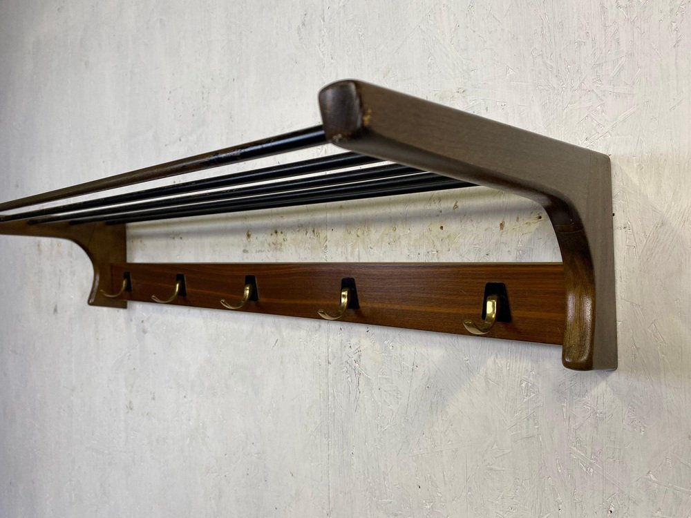 Mid-Century Wardrobe with Hat Rack for sale at Pamono