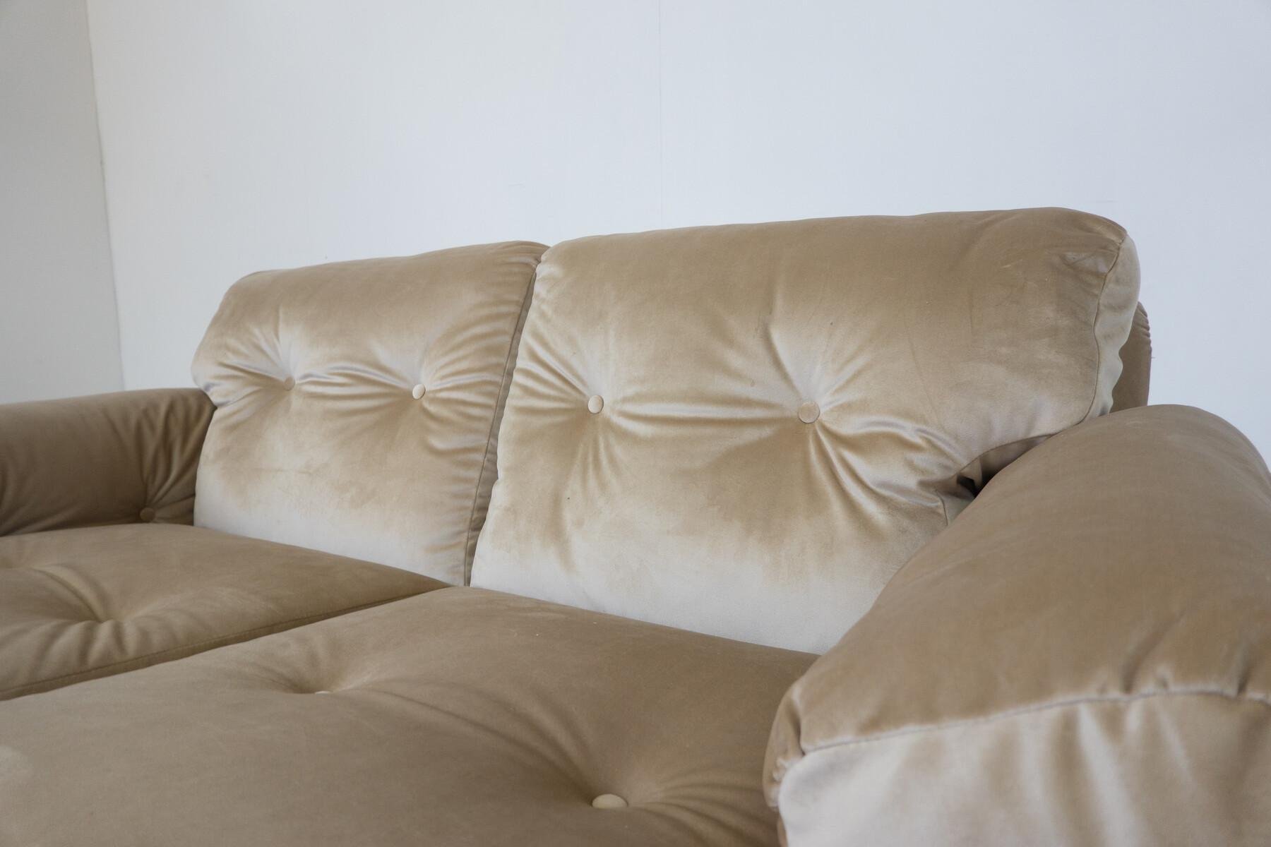 Tavolino Da Salotto In Vetro E MDF Noce, Design Mid-Century, 41 X 21 X 17 Cm, 2 Ripiani, Gambe Coniche In Metallo