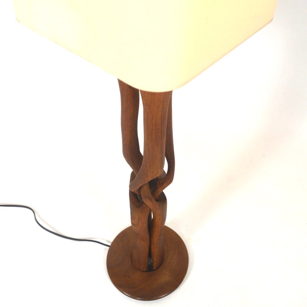 Mid Century Scandinavian Hand Carved Teak Table Lamp For At Pamono Teak Table Lamp 9 315 00 Regular 650