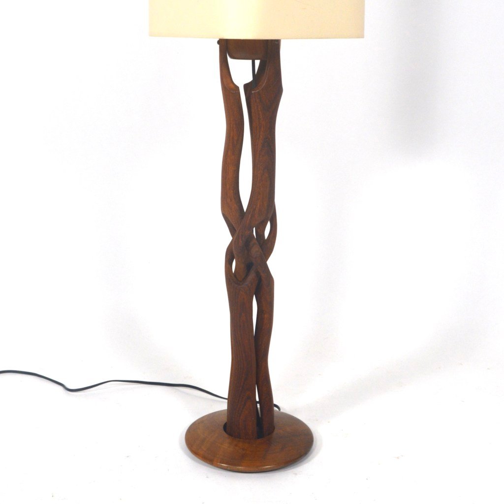 Mid Century Scandinavian Hand Carved Teak Table Lamp For At Pamono Mid Century Scandinavian Hand Carved Teak Table Lamp