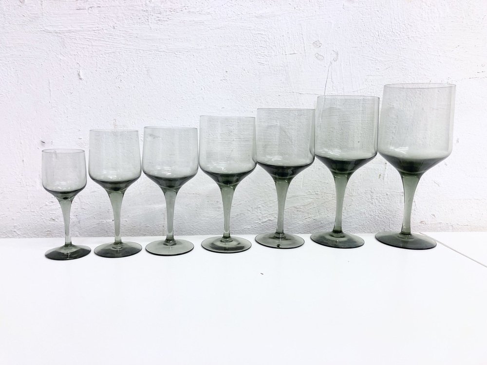 Rhapsody Wine and Shot Glasses by Sven Palmqvist for Orrefors, 1959