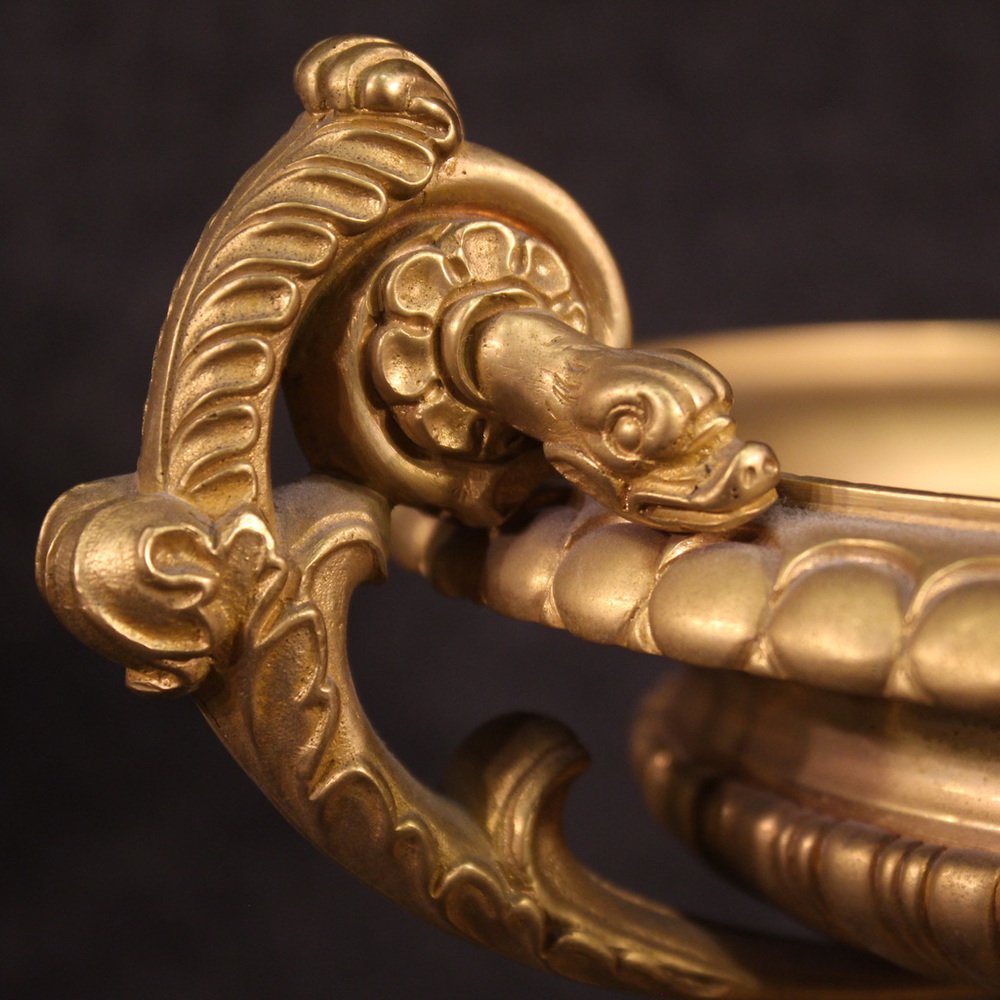 Gilded Bronze and Yellow Marble Risers, 1930s, Set of 2 for sale at Pamono