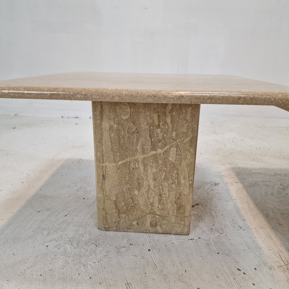Vintage Italian Travertine Coffee Tables, 1980s, Set of 3 for sale at ...