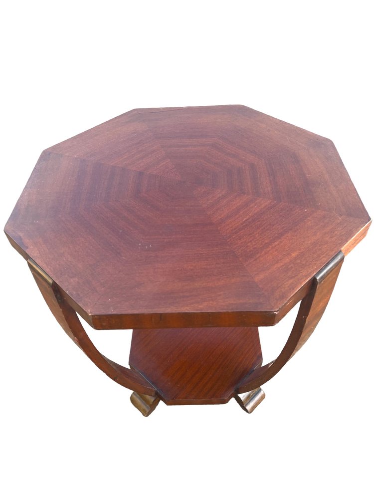 Art Deco Wooden Side Table for sale at Pamono