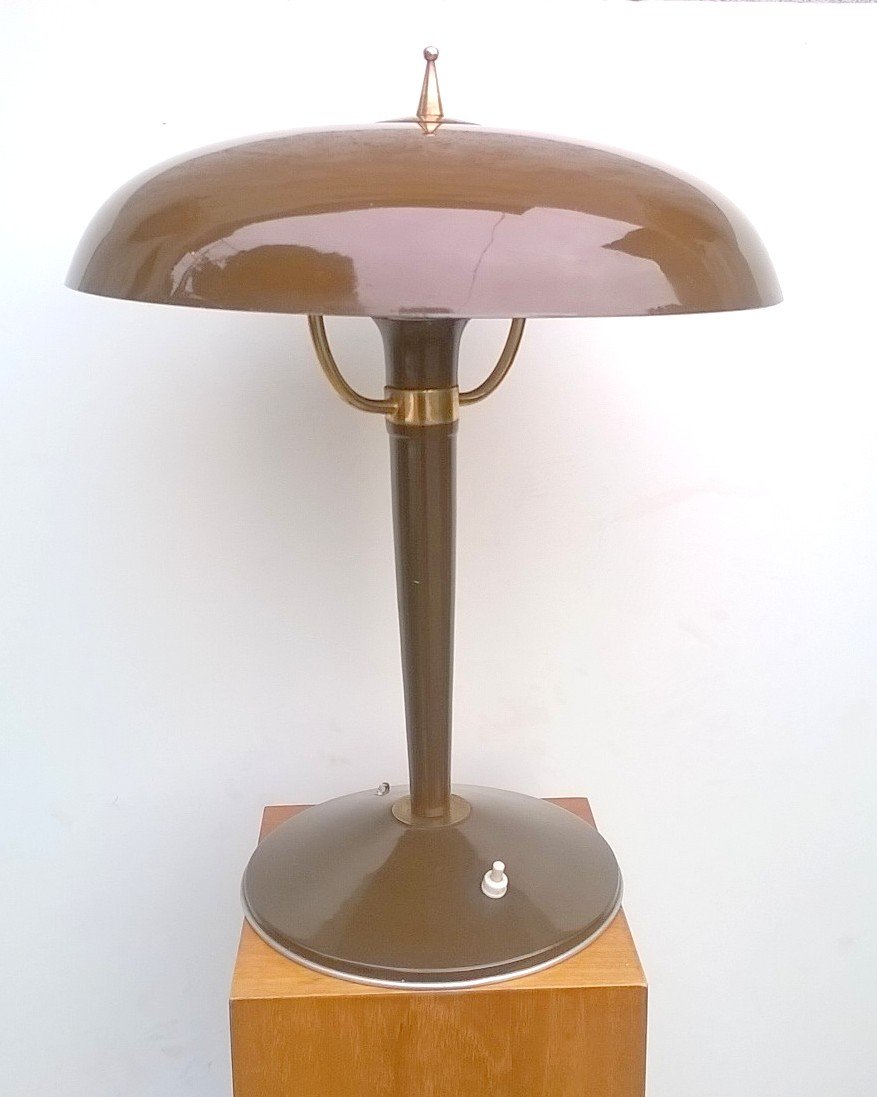Lampada Da Tavolo Vintage Marrone
