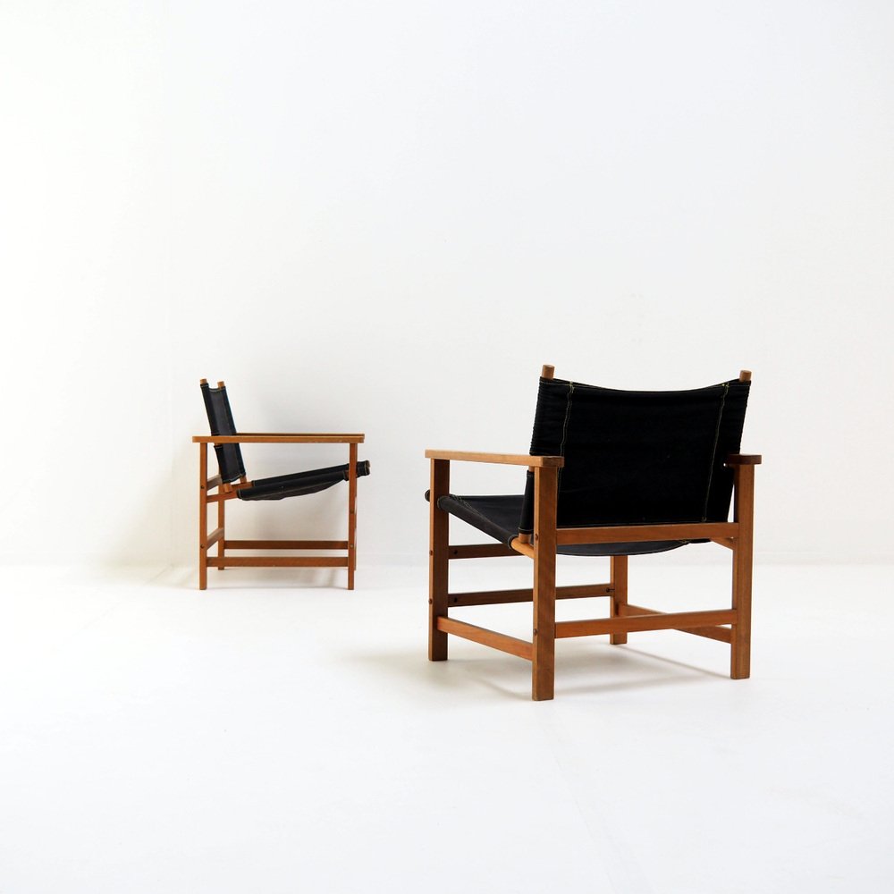 Vintage Diö Safari Chairs from Ikea, 1970s, Set of 2 for sale at Pamono