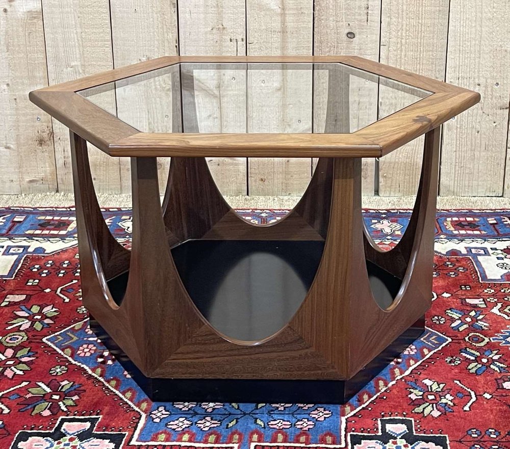 Octagonal Coffee Table in Teak from GPlan, 1970s for sale at Pamono