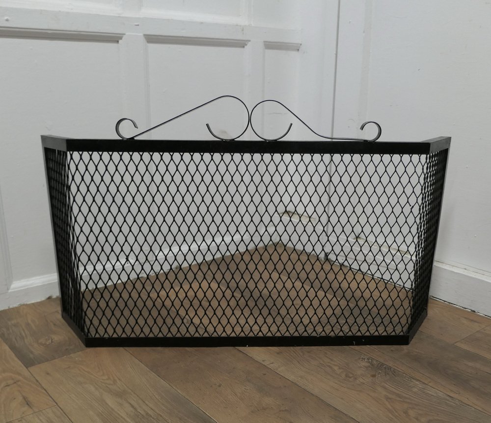 Unusual Heavy Iron Fire Guard, 1960s for sale at Pamono