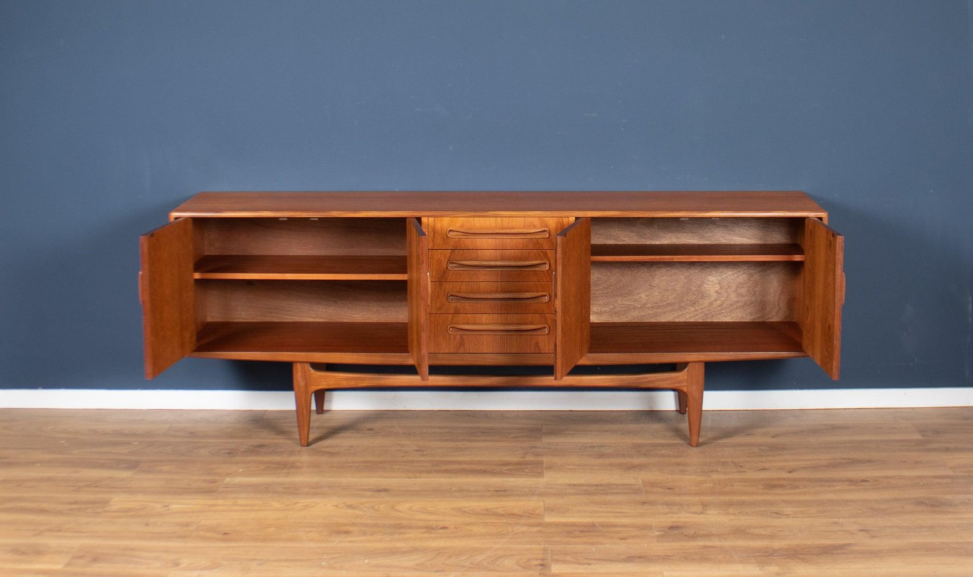 Long John Sideboard in Teak by Victor Wilkins for G Plan Fresco, 1960s