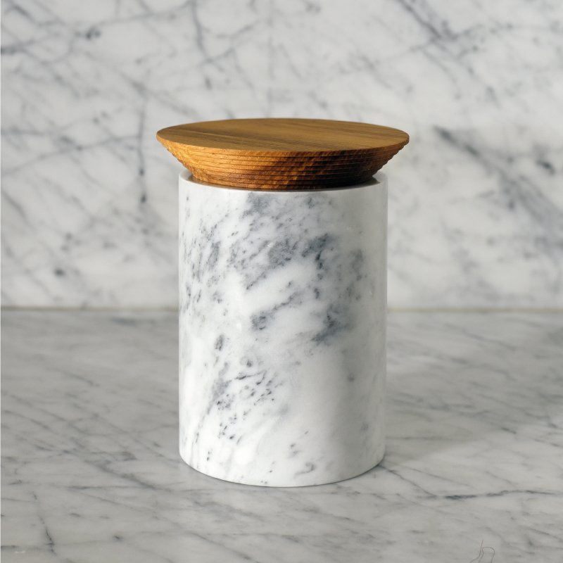 Large White Marble Container by Bettisatti for sale at Pamono