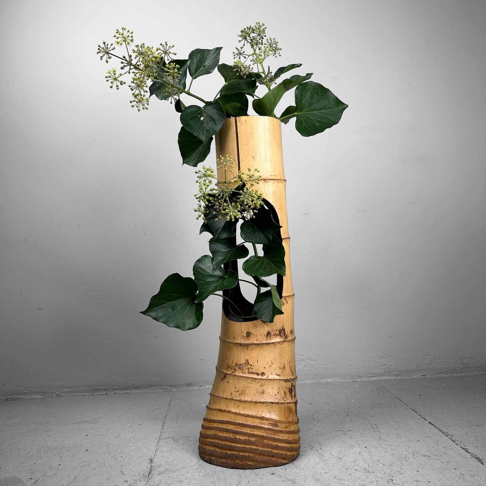 Mid Century Bamboo Ikebana Ni Ju Giri Vase Japan 1950s For Sale At Pamono