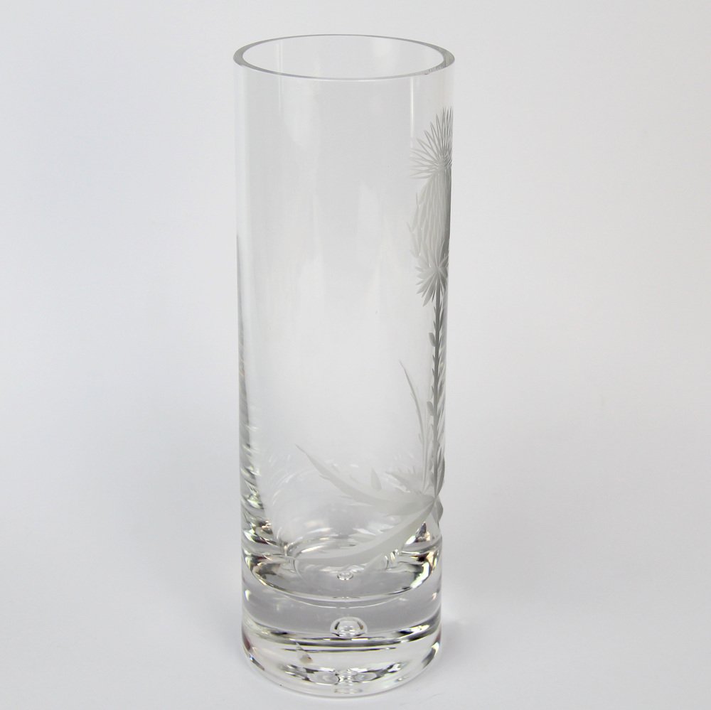 Vintage Cut Glass Vase, 1960s for sale at Pamono