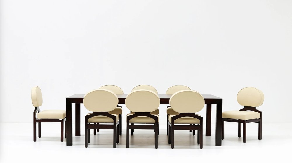 Osaka Dining Table & Chairs by Emiel Veranneman for De Coene, 1968, Set