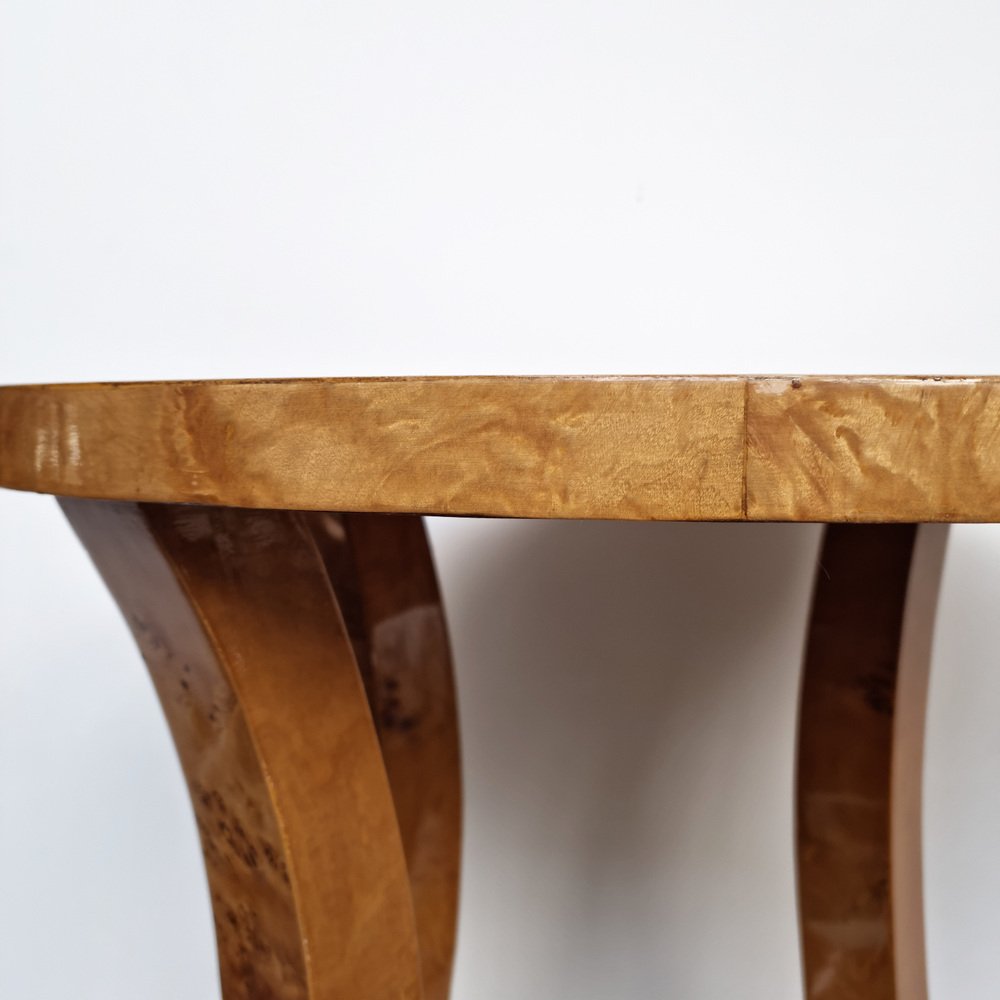 Art Deco Style Burl Wood Side Table for sale at Pamono