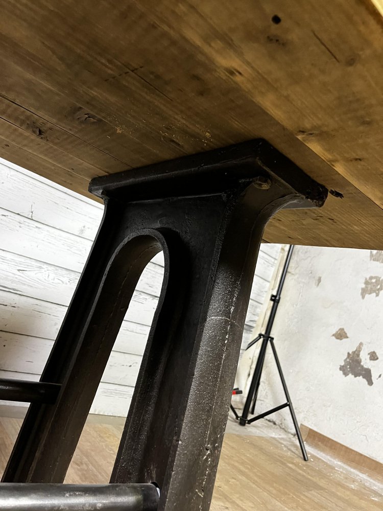 Worktable with Cast Iron Legs for sale at Pamono