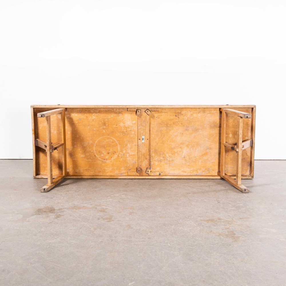 Laminate Top Trestle Table Craft Console Table, 1950s for sale at Pamono