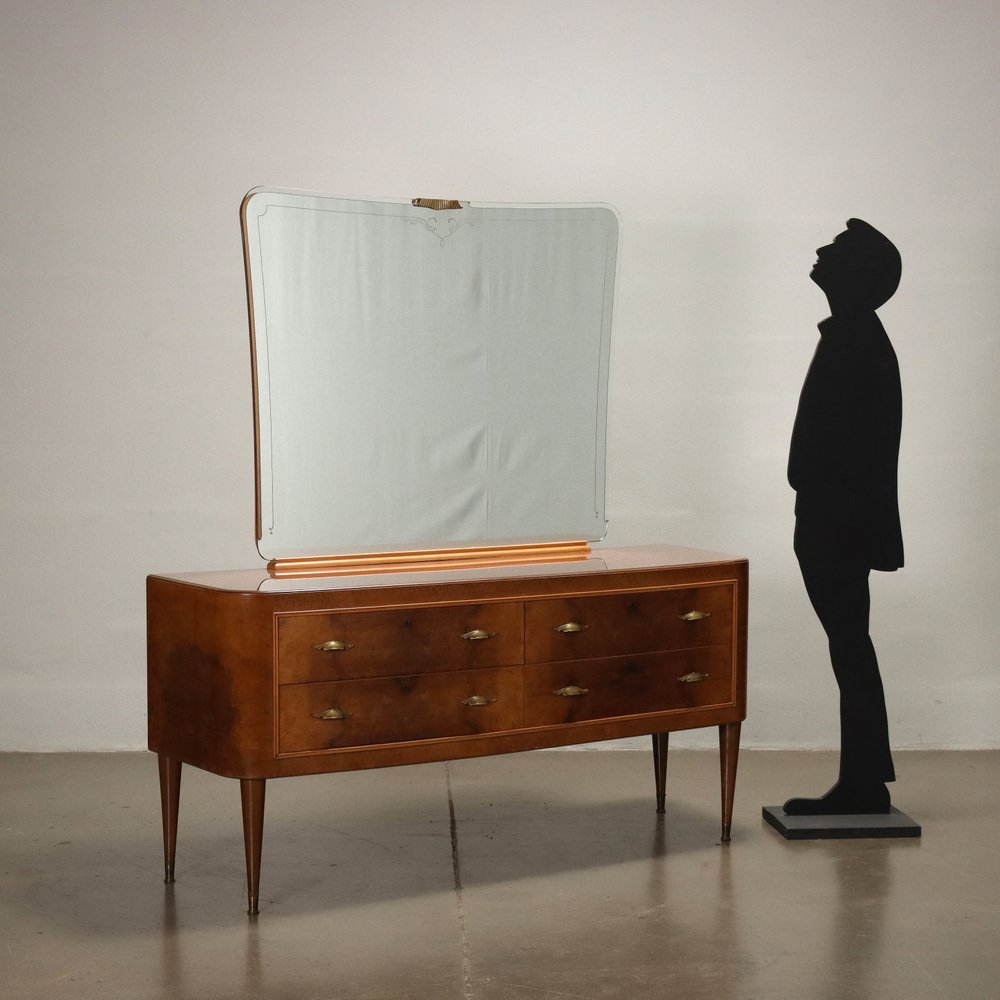 Mid-Century Commode with Mirror, 1950s for sale at Pamono