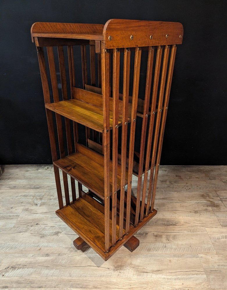 English Rotating Bookcase in Cherrywood for sale at Pamono
