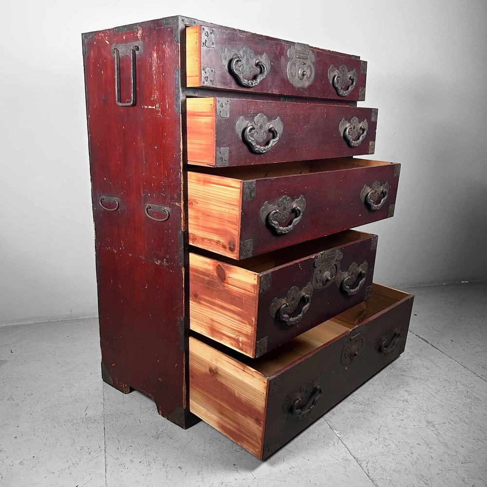 Meiji Era Tansu Drawer Chest, Japan for sale at Pamono