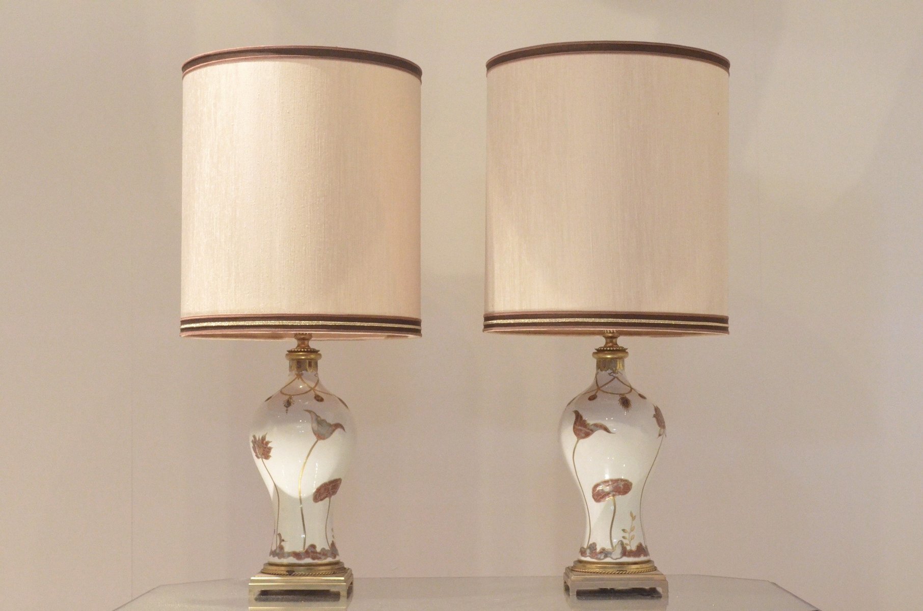 Mid Century French Table Lamps From Porcelaine De Sèvres 1960s Set Price 642 00 Regular 1 212