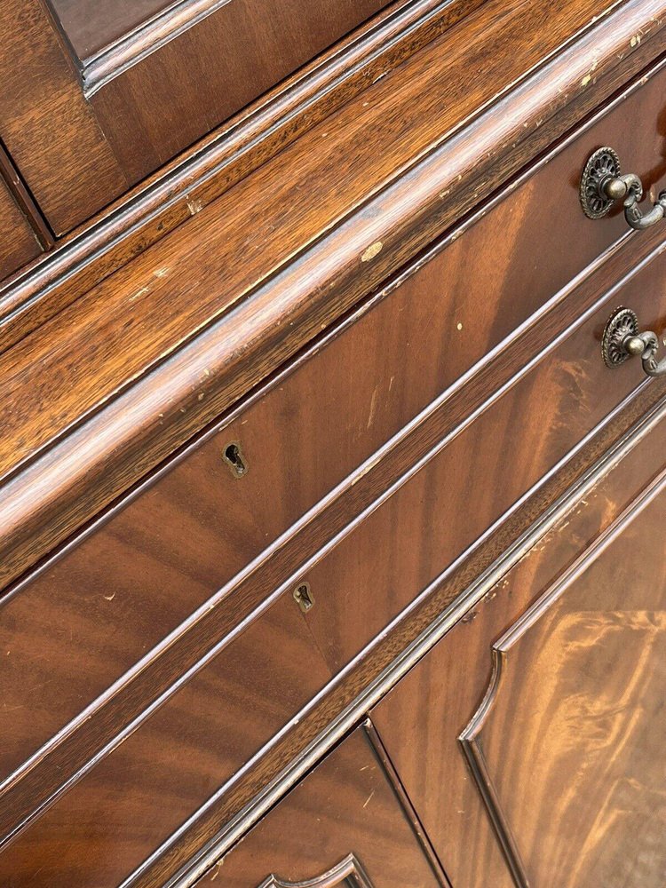 Glazed Bookcase with Locking Doors for sale at Pamono