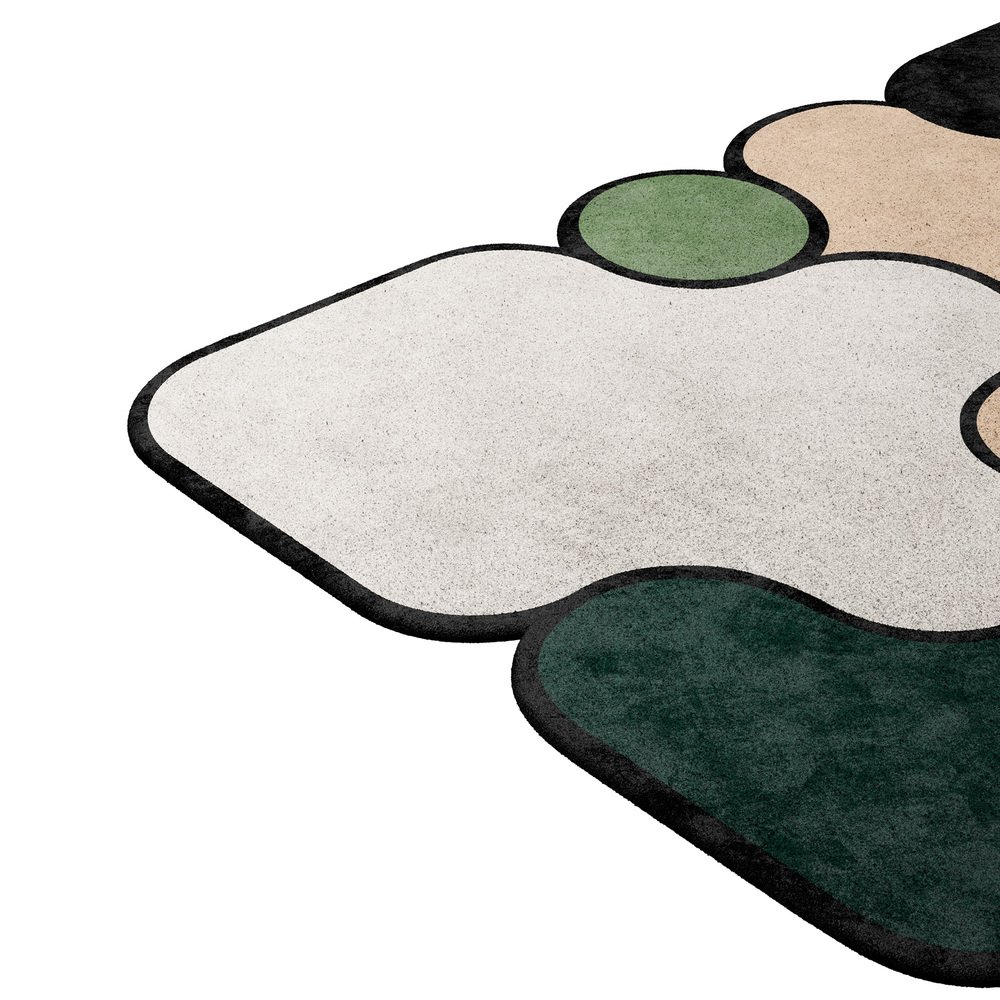 Modern Eclectic Rugs Tapis Shaped #27 Modern Eclectic Rug by TAPIS Studio, 2010s for sale at ...