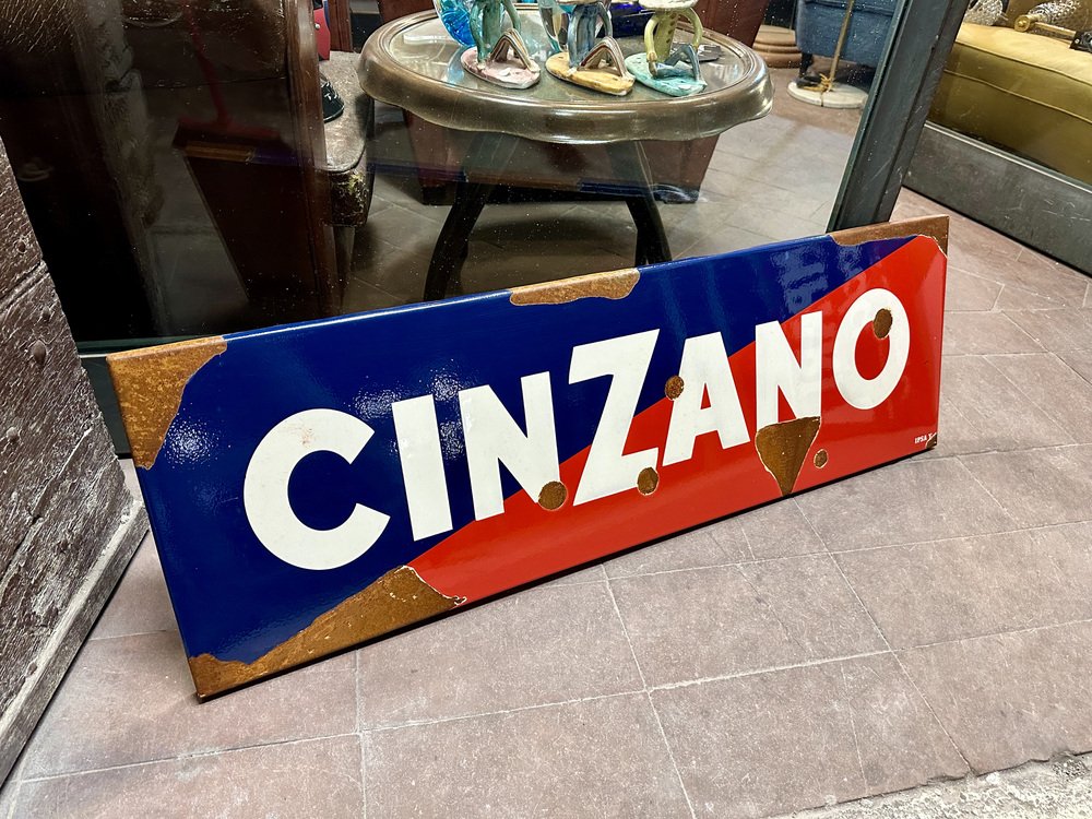 Porte-clés Publicitaire Cinzano Vintage - Années 50, Laiton
