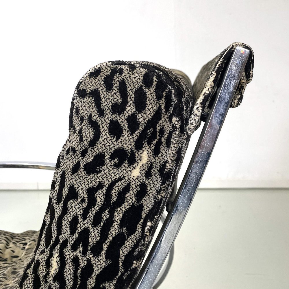 Animal Print Rocking Chair Italian Modern Tiger Print Rocking Armchair Ellipse Renato Zevi for ...