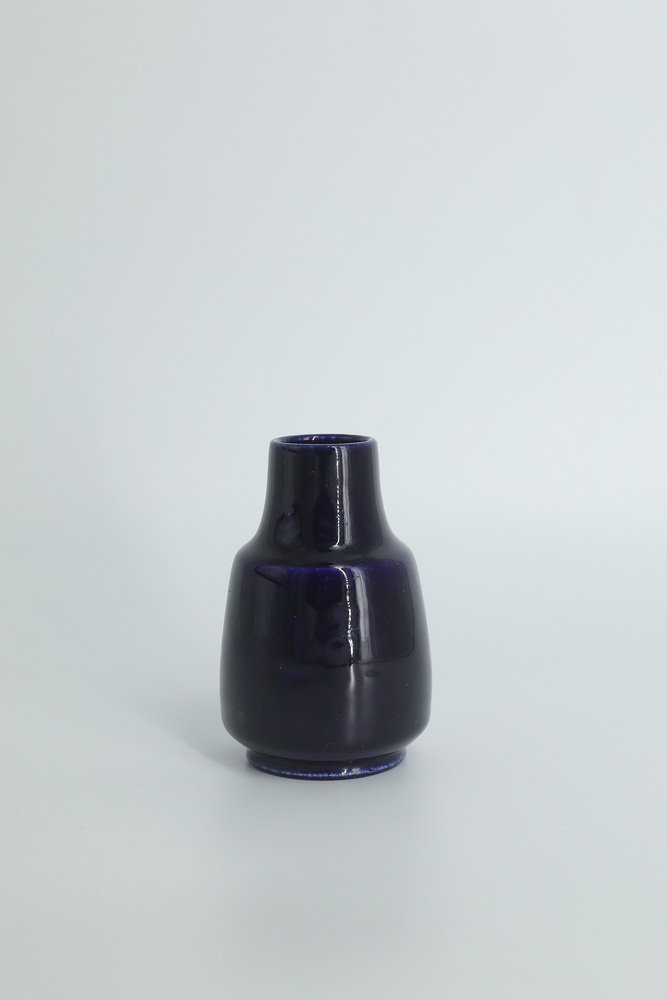 Lampe Danoise Tronconique Gunnar Nylund Pour Nymolle – Grès Bleu Mat