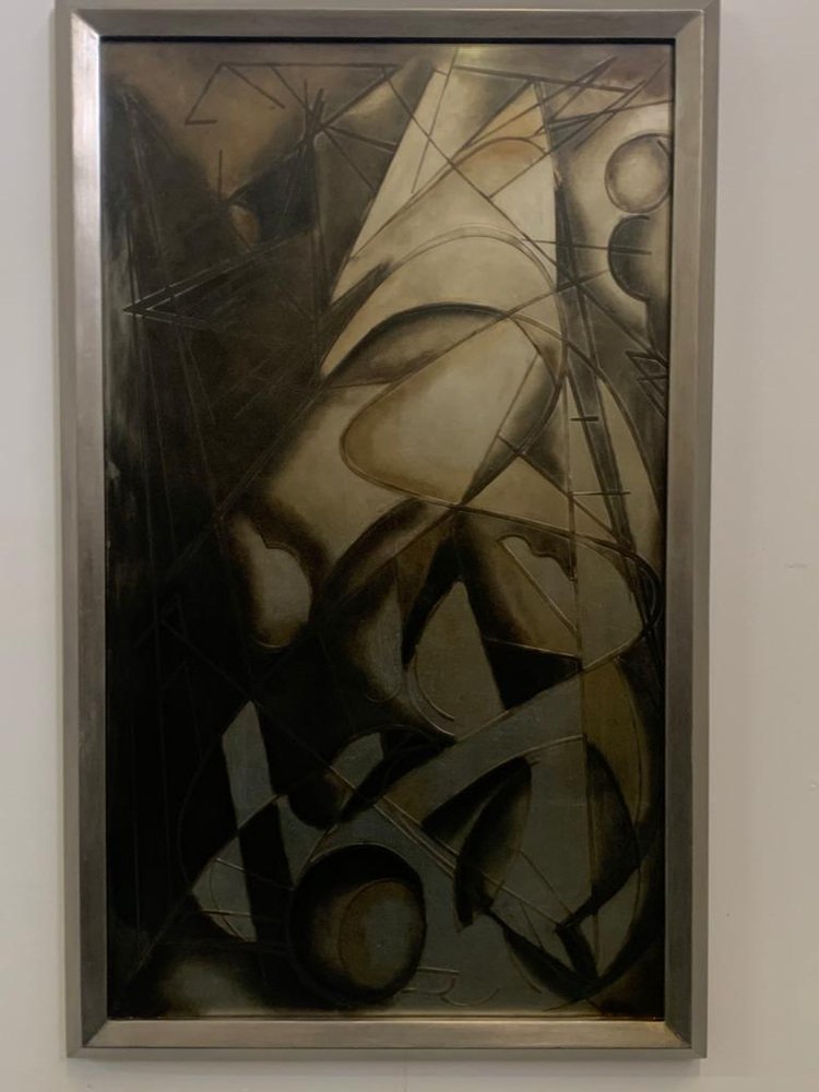 Cuadro futurista de vidrio con tratamiento posterior de Lam Lee Group ...