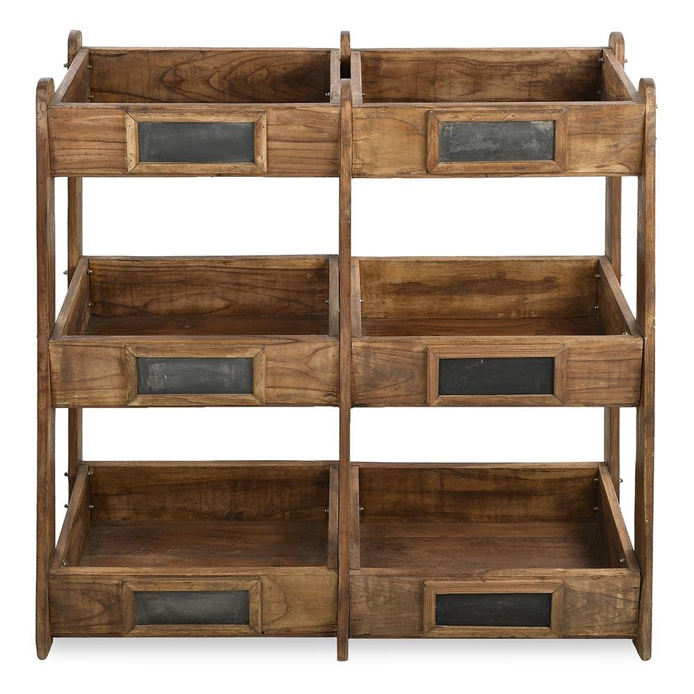 Wooden Storage Shelves for sale at Pamono