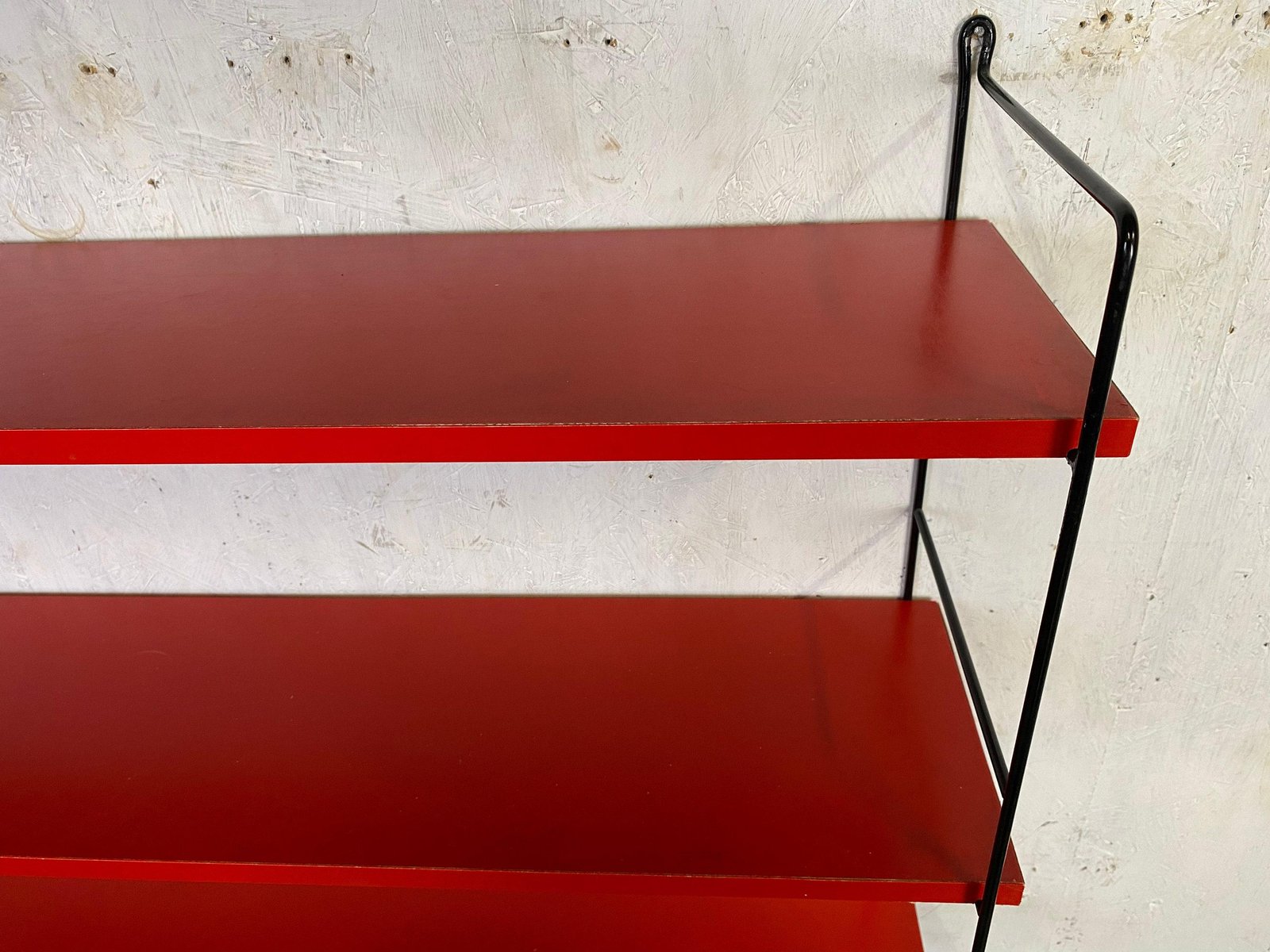 Vintage Modular Wall Shelf in String for sale at Pamono