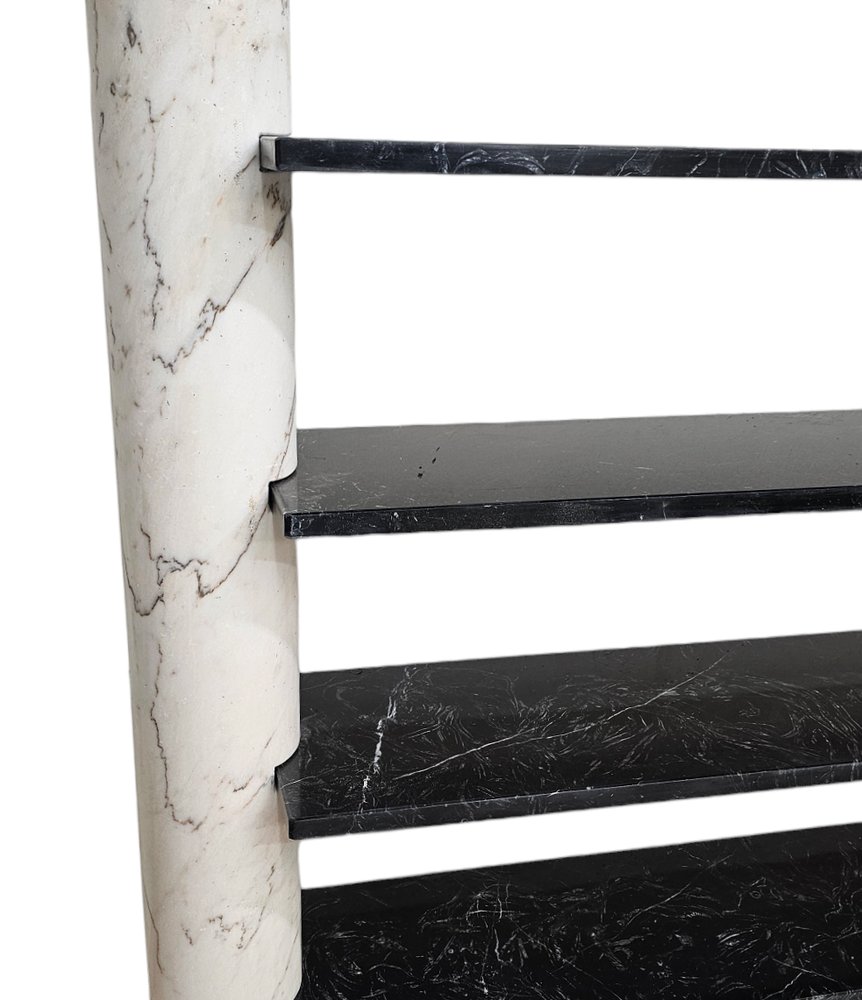 Mid-Century Marble Loico Bookcase, 1970s for sale at Pamono