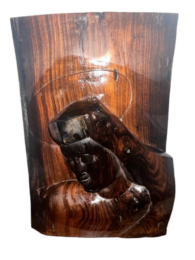 Croix De Prière De Poche En Bois D'Olivier - Sculptée à La Main à Bethléem - 10,16 Cm