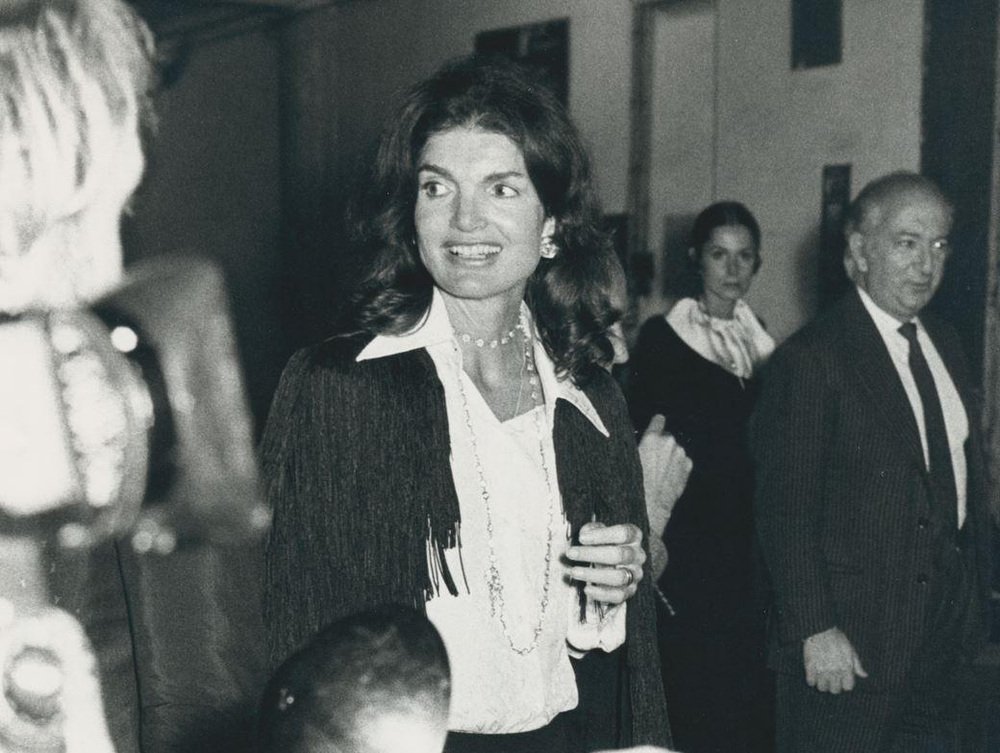 Jackie Kennedy, Black and White Photograph, 1970s for sale at Pamono