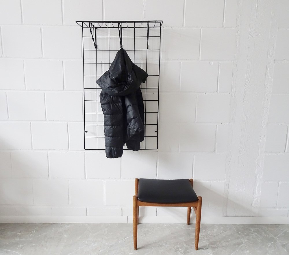 Wall Wardrobe in Metal with String Design, 1980s for sale at Pamono