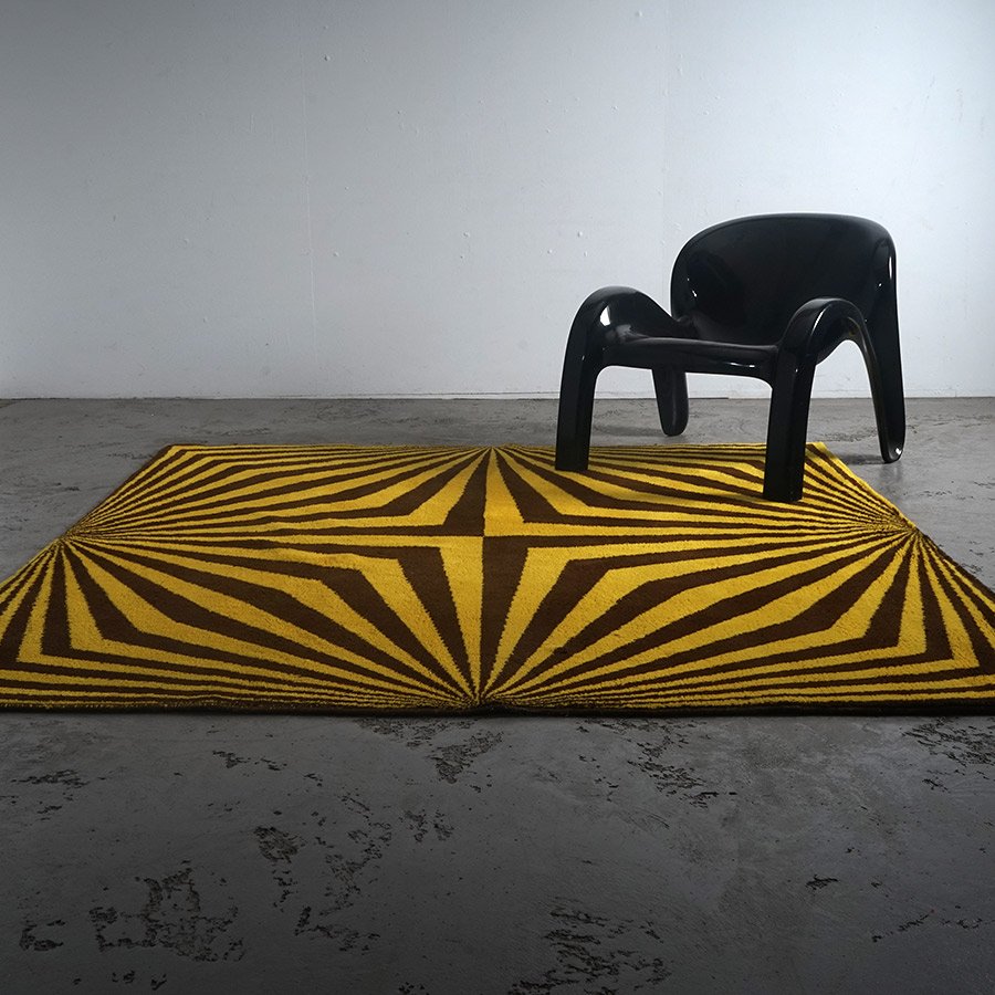 Vintage Op Art Rug, 1970s for sale at Pamono