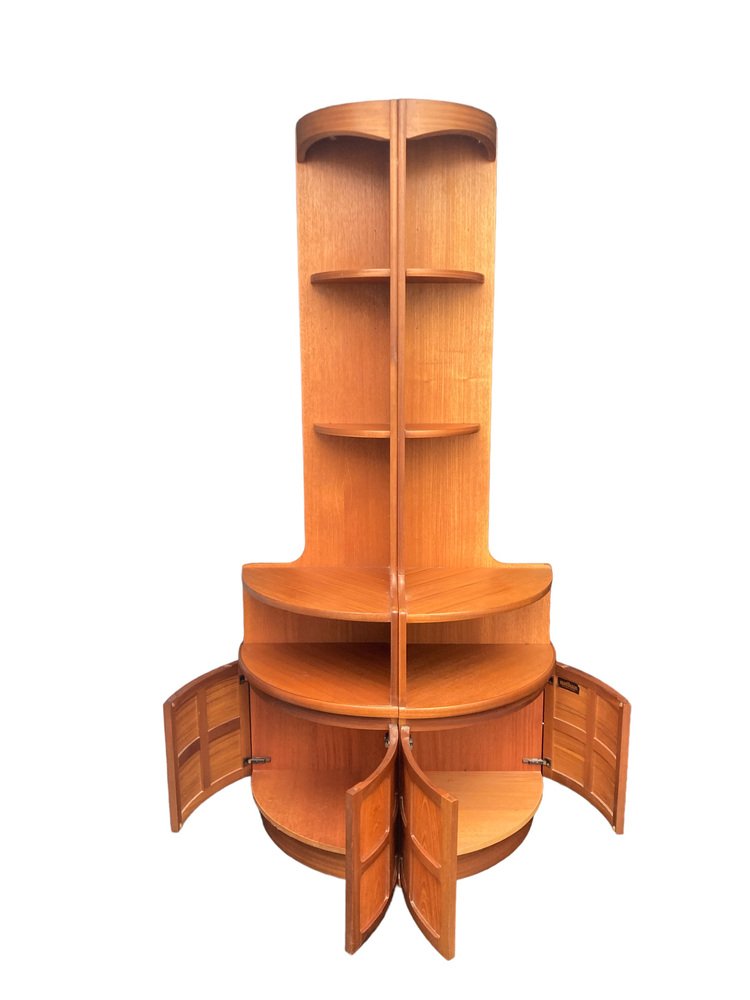 MidCentury Teak Corner Units from Nathan, Set of 2 for sale at Pamono