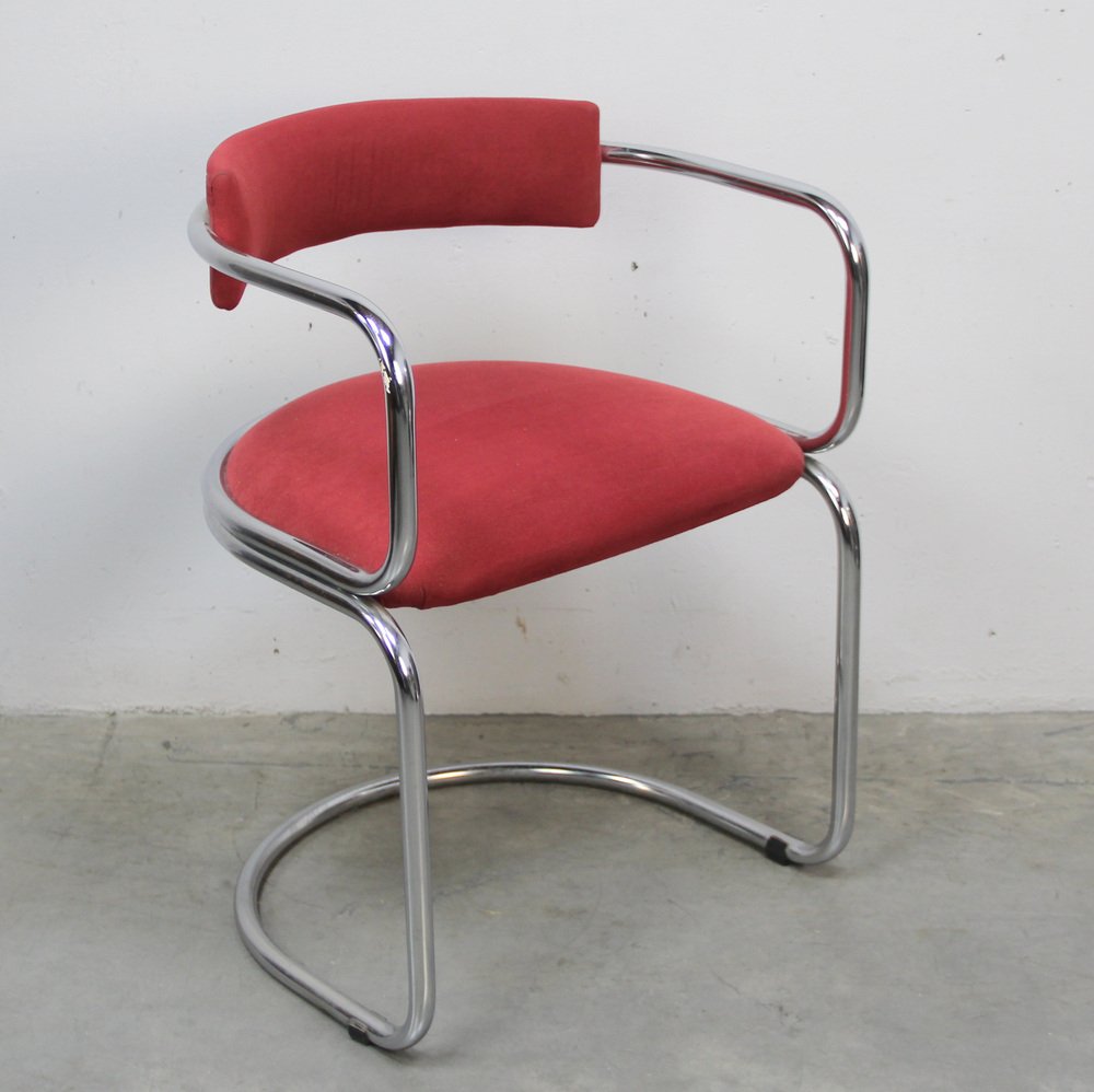 Vintage Chrome Plated Chair, 1970s for sale at Pamono