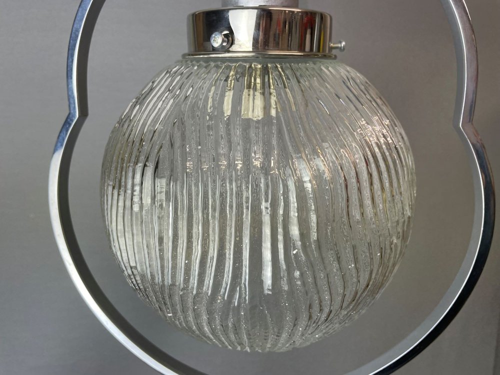 Lampadario Rustico Lampada Sospensione Eglo Murmillo - Vetro Nero E Acciaio Cromato Per Interni Ed Esterni Kartell Lampada - 12