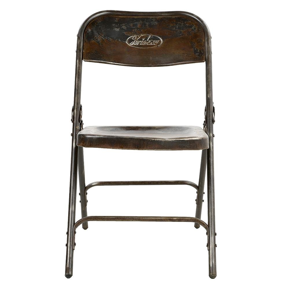 Vintage Metal Folding Chair for sale at Pamono