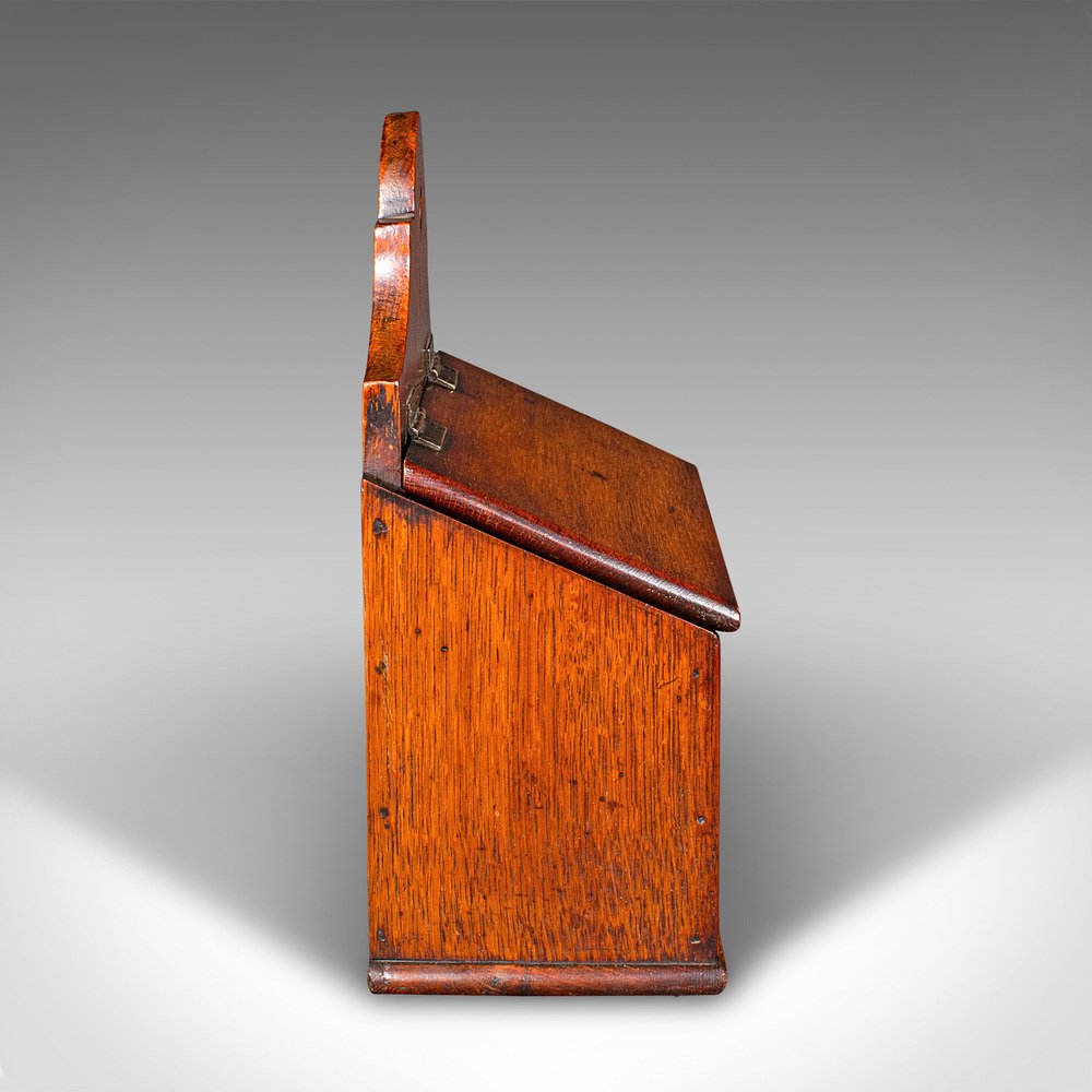 Antikes englisches georgianisches Handschuhfach aus Eiche, 1800er bei ...