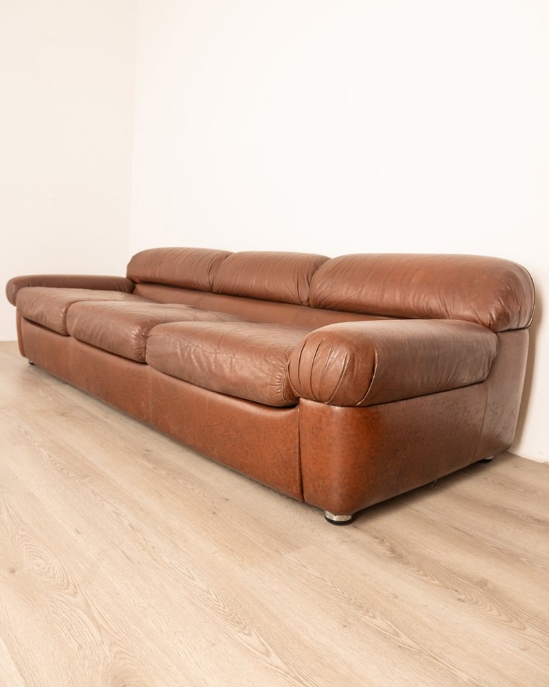 Vintage Leather Sofa by 1970s for sale at Pamono