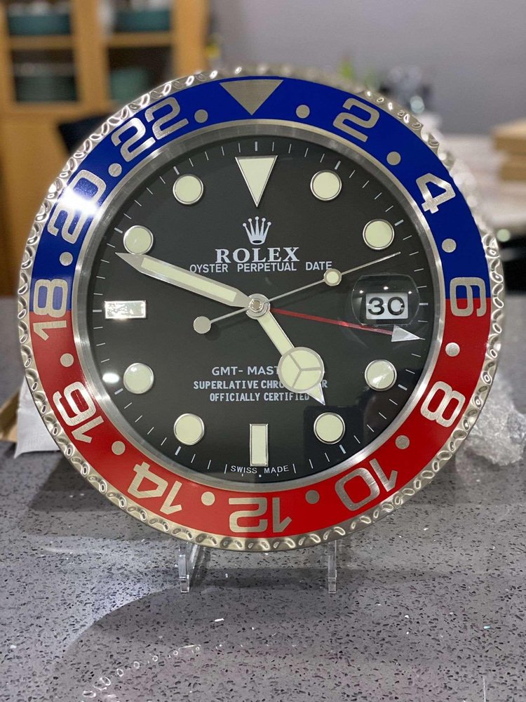 Rolex pepsi wall clock sale