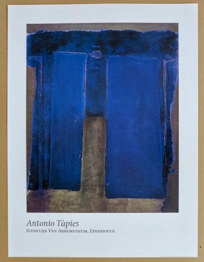 Affiche Lithographique Originale ANTONI TAPIES 1993 - Édition Erker Galerie, Certificat D'authenticité !