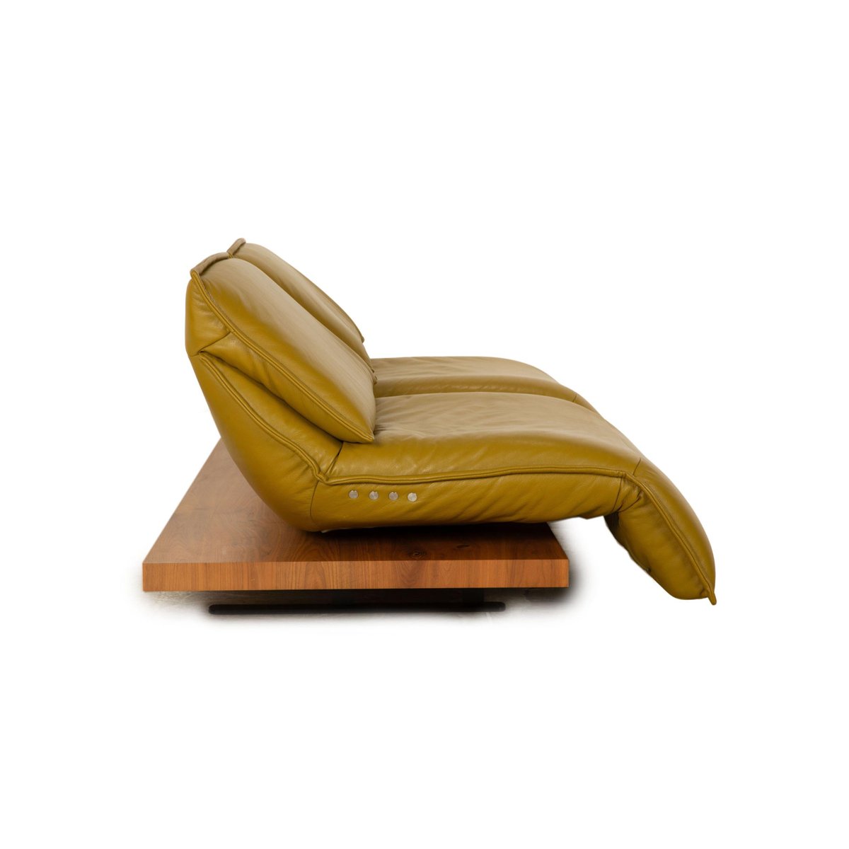 Free Motion Edit 3 Leather Sofa in Leather & GreenYellow Wood from Koinor for sale at Pamono
